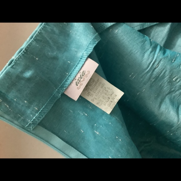 Stretchy fancy teal mini dress. Worn once to a snazzy party then packed away. - Picture 5 of 5